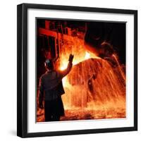 Compania de Acero Del Pacifico Steel Mill, Chile-Bill Ray-Framed Premium Photographic Print