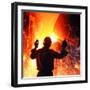 Compania de Acero Del Pacifico Steel Mill, Chile-Bill Ray-Framed Photographic Print