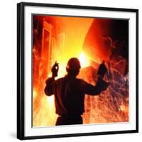 Compania de Acero Del Pacifico Steel Mill, Chile-Bill Ray-Framed Photographic Print