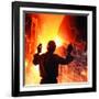 Compania de Acero Del Pacifico Steel Mill, Chile-Bill Ray-Framed Photographic Print