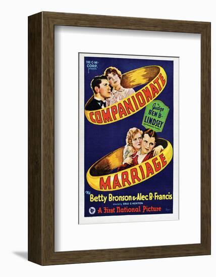 Companionate Marriage - 1928-null-Framed Giclee Print