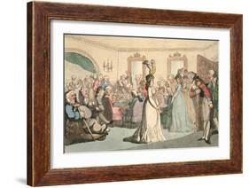 Company at Play, Plate 8 from 'Comforts of Bath', 1798-Thomas Rowlandson-Framed Giclee Print