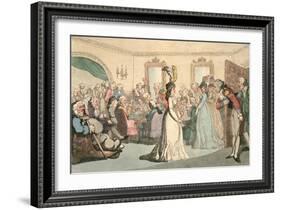 Company at Play, Plate 8 from 'Comforts of Bath', 1798-Thomas Rowlandson-Framed Giclee Print