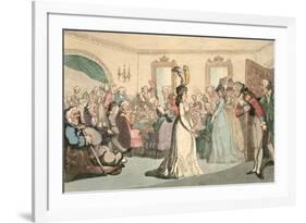 Company at Play, Plate 8 from 'Comforts of Bath', 1798-Thomas Rowlandson-Framed Giclee Print