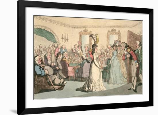 Company at Play, Plate 8 from 'Comforts of Bath', 1798-Thomas Rowlandson-Framed Giclee Print