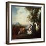 Company at the Edge of a Forest, Late 1720S-Nicolas Lancret-Framed Giclee Print