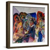 Company at the Table, 1916-Aristarkh Vasilyevich Lentulov-Framed Giclee Print