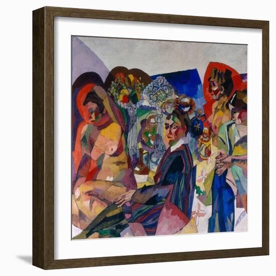 Company at the Table, 1916-Aristarkh Vasilyevich Lentulov-Framed Giclee Print