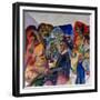 Company at the Table, 1916-Aristarkh Vasilyevich Lentulov-Framed Giclee Print