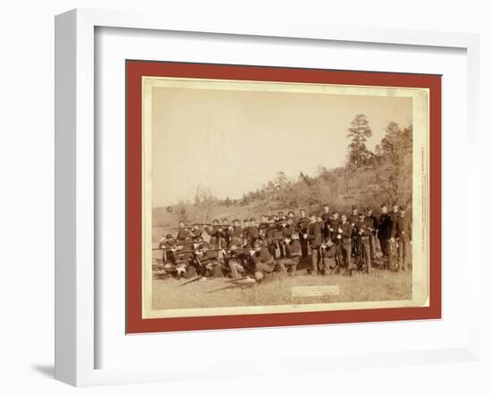 Company C, 3rd U.S. Infantry Near Fort Meade, So. Dak-John C. H. Grabill-Framed Giclee Print