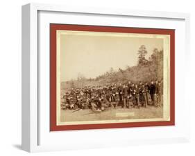 Company C, 3rd U.S. Infantry Near Fort Meade, So. Dak-John C. H. Grabill-Framed Giclee Print