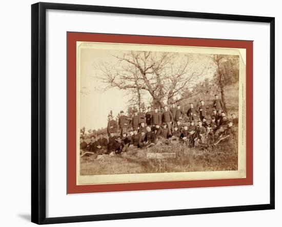 Company C, 3rd U.S. Infantry Near Fort Meade, So. Dak-John C. H. Grabill-Framed Giclee Print