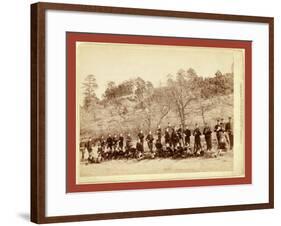 Company C, 3rd U.S. Infantry Near Fort Meade, South Dakota-John C. H. Grabill-Framed Giclee Print