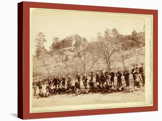 Company C, 3rd U.S. Infantry Near Fort Meade, South Dakota-John C. H. Grabill-Stretched Canvas