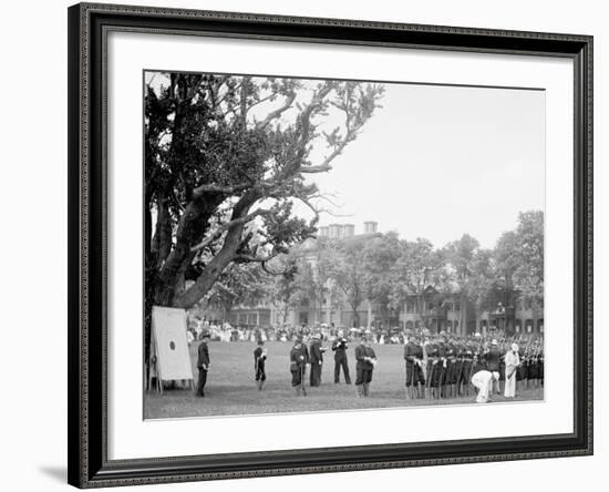 Company Inspection, U.S. Naval Academy-null-Framed Photo