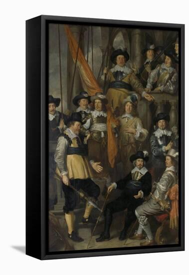 Company of Captain Albert Bas and Lieutenant Lucas Conyn-Govert Flinck-Framed Stretched Canvas