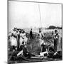 Company of German Scouts Receiving Telephone Instructions, First World War, 1914-null-Mounted Giclee Print