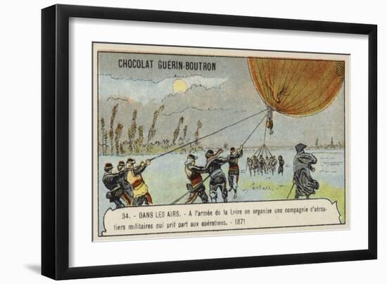 Company of Military Balloonists of the Army of the Loire, 1871-null-Framed Premium Giclee Print