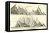 Comparative Height of American Mountains-null-Framed Stretched Canvas
