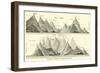 Comparative Height of American Mountains-null-Framed Giclee Print