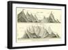 Comparative Height of American Mountains-null-Framed Giclee Print