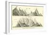 Comparative Height of American Mountains-null-Framed Giclee Print