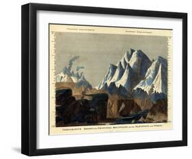 Comparative Height of the Principal Mountains in the World, c.1823-Fielding Lucas-Framed Art Print