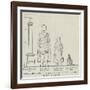 Comparative Sizes of Monuments with the Two Colossal Statues of Bamian-null-Framed Giclee Print