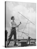 Comparing Television Sentinel Portable Antenna with Permanent Roof Installations-George Skadding-Stretched Canvas