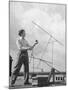 Comparing Television Sentinel Portable Antenna with Permanent Roof Installations-George Skadding-Mounted Photographic Print