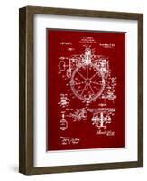 Compass Patent 1918-Cole Borders-Framed Art Print
