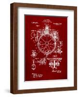 Compass Patent 1918-Cole Borders-Framed Art Print