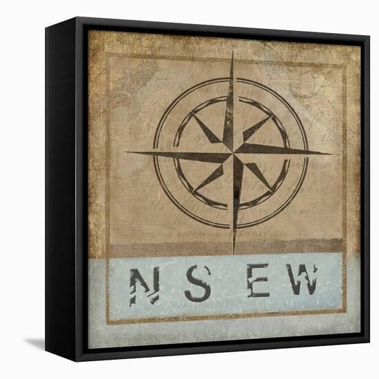 Compass Rose II-Karen Williams-Framed Stretched Canvas