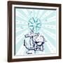 Compass Rose-The Saturday Evening Post-Framed Giclee Print