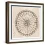 Compass Rose-null-Framed Art Print