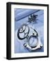 Compass with a Sextant and a Map-null-Framed Photographic Print