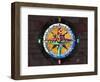 Compass-Design Turnpike-Framed Giclee Print