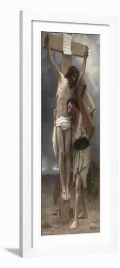 Compassion !-William Adolphe Bouguereau-Framed Premium Giclee Print