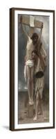 Compassion !-William Adolphe Bouguereau-Framed Premium Giclee Print