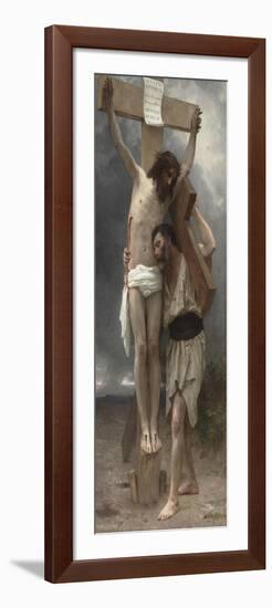 Compassion !-William Adolphe Bouguereau-Framed Premium Giclee Print