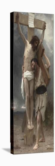 Compassion !-William Adolphe Bouguereau-Stretched Canvas