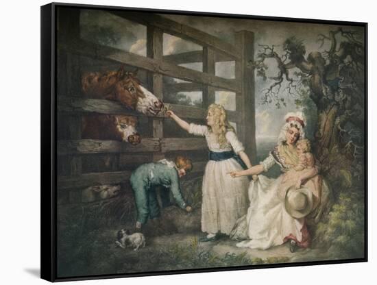 Compassionate Children, c1793, (1916)-William Ward-Framed Stretched Canvas