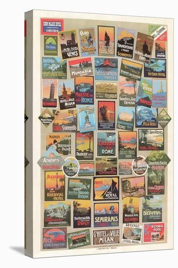 Compendium of Travel Posters-null-Stretched Canvas