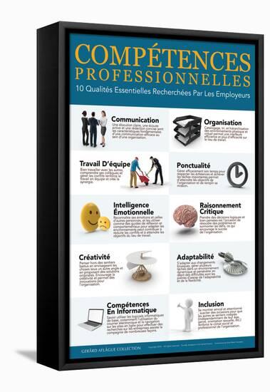 Compétences Professionnelles - Job Skills  in French-Gerard Aflague Collection-Framed Stretched Canvas