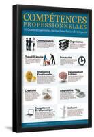Compétences Professionnelles - Job Skills  in French-Gerard Aflague Collection-Framed Poster