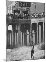 Competition in Tandem Surfing-John Loengard-Mounted Photographic Print