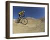 Competitiors in Mount Sodom International Mountain Bike Race, Dead Sea Area, Israel, Middle East-Eitan Simanor-Framed Photographic Print