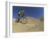 Competitiors in Mount Sodom International Mountain Bike Race, Dead Sea Area, Israel, Middle East-Eitan Simanor-Framed Photographic Print