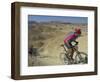 Competitiors in Mount Sodom International Mountain Bike Race, Dead Sea Area, Israel, Middle East-Eitan Simanor-Framed Photographic Print