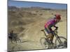 Competitiors in Mount Sodom International Mountain Bike Race, Dead Sea Area, Israel, Middle East-Eitan Simanor-Mounted Photographic Print